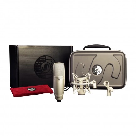 KSM44A/SL - Mikrofon studyjny, pojemnościowy, dwumembranowy z koszykiem, 3 charakterystyki kierun...